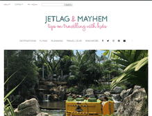 Tablet Screenshot of jetlagandmayhem.com